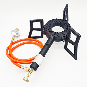 Portable Cast Iron Gas <b>Stove</b> Propane Fuel One Piece Design Outdoor Camping Use With Regulator Included - Product Image 2