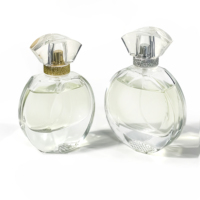 Bouteille de parfum de luxe transparente conteneur cosmétique 30ml 50ml 100ml atomiseur de pulvérisation bouteille de parfum vide