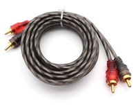 Cable personalizado de cobre puro 2 RCA macho a macho Cable de Audio AV cable de audio amplificador de potencia bajo para TV VCR video cable de audio