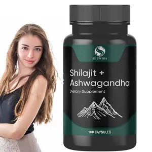 Capsules d'extrait de shilajit naturel personnalisé Capsule de shilajit biologique pur pour le métabolisme, l'énergie et le soutien immunitaire