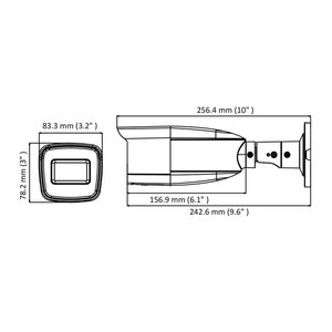 * Presa * 1080P 2MP analogico fotocamera proiettile manuale obiettivo varifocale 2.7-13.5mm IP66 Ultra bassa luce OSD Smart IR TVI AHD - Product Image 2