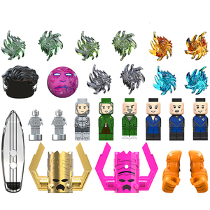 TV6215 Movie Doctor Doom Human Torch <strong>Mister</strong> Fantastic Thing Galactus Silver Surfer Invisible Woman Mini Building Block Kids <strong>Toys</strong> - Product Image 1