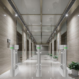 HCW Reconnaissance faciale automatique intelligente 304 Porte de barrière d'oscillation en acier inoxydable Bi-direction ISO9001 Tourniquet certifié CE - Product Image 2