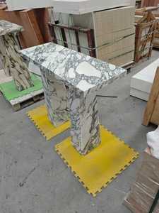 Mármol Natural Calacatta <span class=keywords><strong>Viola</strong></span> de Alta Calidad, Moderno, Pulido, Diseño Personalizado, Duradero, Consola Lateral para Sala de Estar - Product Image 3