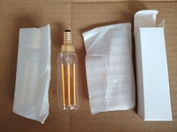 Dimmbare Kronleuchter-Glühbirnen 5W 2700K Warmweiß Klar 760lm T6 E14 LED Sternform Edison Filament Vintage Kerze