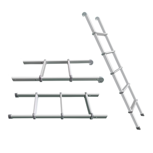 TYTXRV, aleación de aluminio de alta resistencia, 5 escalones, escalera <span class=keywords><strong>plegable</strong></span> RV para caravana, <span class=keywords><strong>autocaravana</strong></span>, remolque, caravana, furgoneta, fácil instalación - Product Image 1