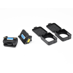 Connecteur droit à montage sur panneau DB9 Dsub 9 broches <span class=keywords><strong>RS232</strong></span> série femelle à femelle avec capuchons de protection en silicone - Product Image 1