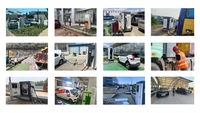 Bornes de recharge YIXINDIAN pour véhicules électriques 60kW 80kW 120kW 160kW Écran publicitaire Chargeur de véhicule électrique Câble de recharge Contrôle par application