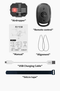 New M5 Drone ống nhỏ giọt không khí ném thiết bị Drone hệ thống thả 2.4 Gam điều khiển từ xa 100m Drop Mount Parabol Drone ống nhỏ giọt không khí - Product Image 3