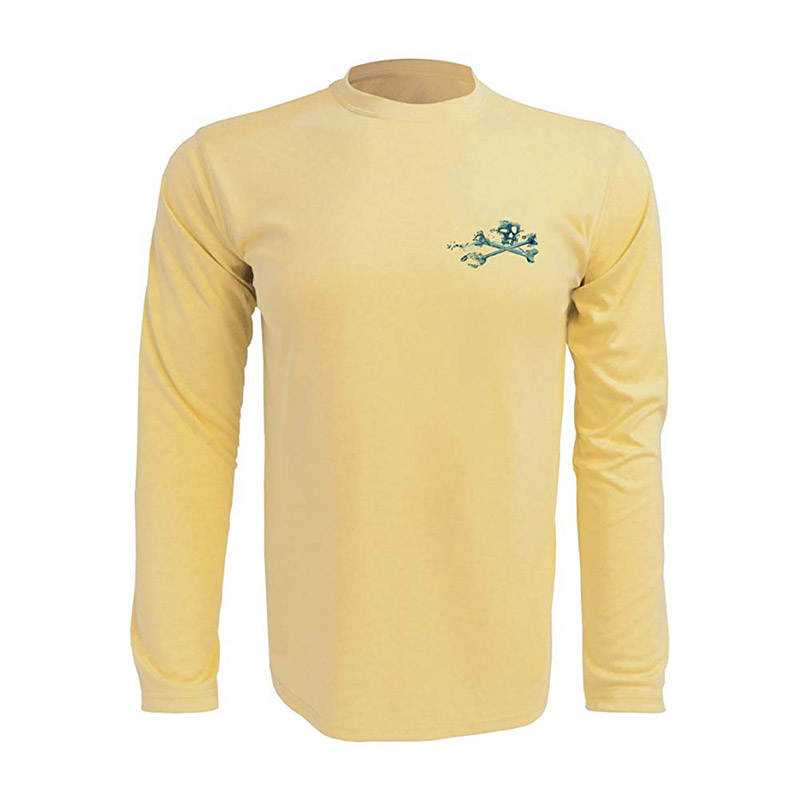 Рубашка для рыбалки с длинным рукавом, с сублимированной УФ-защитой