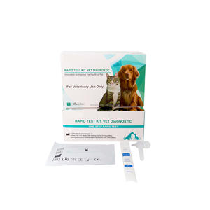 Kit de bandelettes de <span class=keywords><strong>test</strong></span> vétérinaire OEM GIA Ag Giardia Lamblia Giardiase Méthode de l'or colloïdal pour <span class=keywords><strong>test</strong></span> de chien Vet-Recommended - Product Image 1