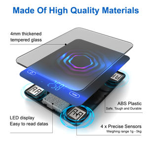 रसोई के बारे में बात करने वाले पैमाने स्वास्थ्य खाद्य सब्जियां वजन वाले ग्लास एब्स स्मार्ट फ्री ऐप होम ब्लूटूथ फूड स्केल - Product Image 5