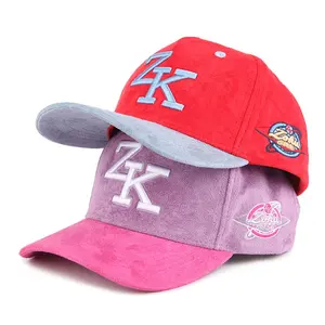 Casquette de baseball bicolore de haute qualité pour hommes, casquette de baseball personnalisée à 5 panneaux avec cadre