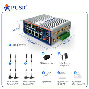 Router Edge Gigabit PUSR Dual Band con SIM <span class=keywords><strong>4G</strong></span> WiFi6 Python Qualcomm WiFi6 AX3000 8GB Router Cellulare Industriale USR-G809s-G - Product Image 5