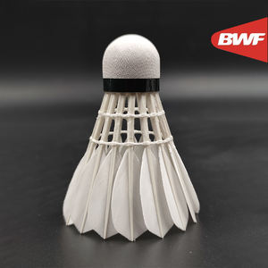 Volant en plumes d'oie de haute qualité, 12 pièces, <span class=keywords><strong>badminton</strong></span> pour les professionnels, - Product Image 2