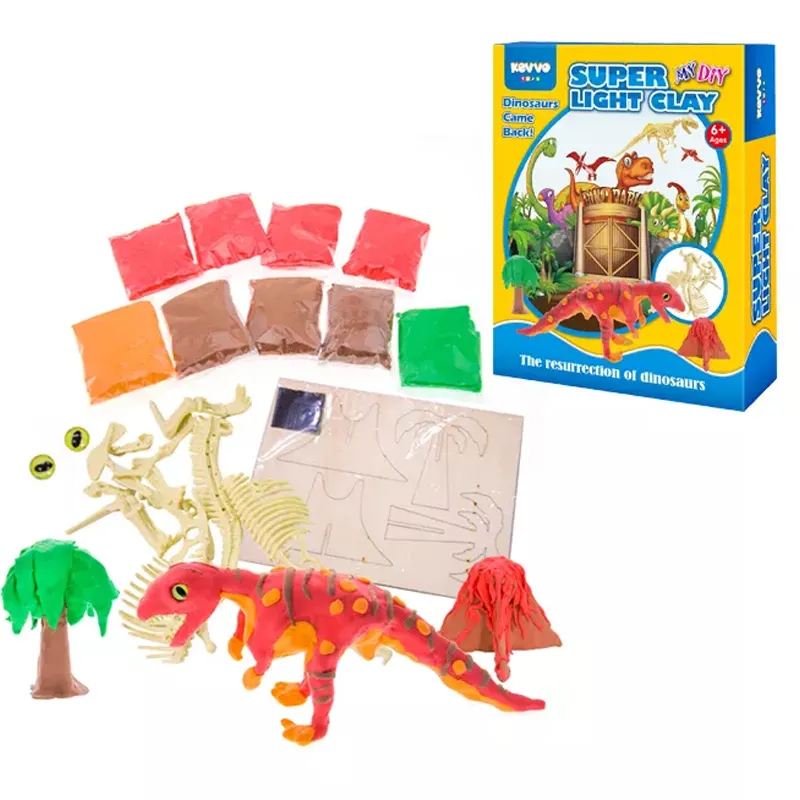 World Of Dinosaur Educational Toys For Kid Hot Sales Polymer Clay Toy Kit For Kids Toys