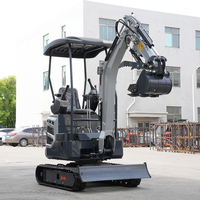 Mini-excavatrice de 1 tonne, 2 tonnes, 3,5 tonnes, excavatrice compacte avec moteur Kubota, petite excavatrice agricole, certifiée CE EPA, mini-excavatrice sur chenilles