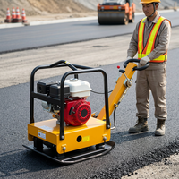 Compacteur à plaque vibrante thermique pour la construction de routes, asphalte et béton