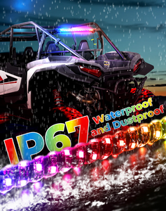 AUTODRAGONS Barre lumineuse LED arrière de <span class=keywords><strong>30</strong></span> pouces, durable, anti-poussière, avec application et télécommande, pour UTV, barre lumineuse arrière tout-terrain, SXS, barre lumineuse de poursuite - Product Image 5