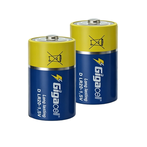 Pilas Alcalinas Gigacell Super Alkaline D, Paquete de 2, Alcalinas para Accesorios de Computadora, Flexibles y Potentes para Hogar Inteligente - Product Image 1