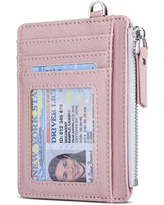2023 New Arrival Minimalist CardHolder Case Custom Design PU Leather Rfid Blocking Card Holder