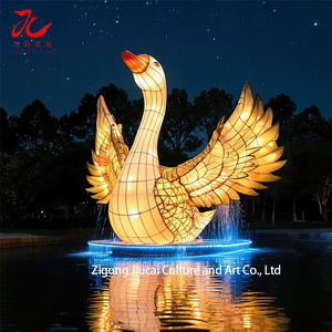Lanterna Cinese a Forma di Cigno/Oca Personalizzabile, Impermeabile con Luce LED per Celebrazioni Festive e Spettacoli - Product Image 3