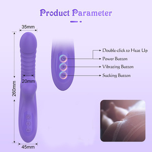 Massageador Pessoal Vibratório e com Movimento de Impulso de 7 Modos, Dispositivo de Cuidado Corporal Telescópico com Motor Duplo, Ferramenta de Bem-Estar em Silicone Recarregável via USB - Product Image 6