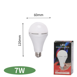 หลอดไฟ LED สมาร์ทชาร์จ 7W E27 120 มม. 60 มม. แสงเดย์ไลท์ 6000K 230 มุมลำแสง AC 85-265V IP44 หรี่แสงได้ โคมไฟแคมป์ปิ้ง - Product Image 1