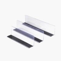Fabricants usine personnalisé PVC L/T forme bande magnétique couleur claire pièces de moulage par extrusion profilés en plastique diviseurs d'étagères