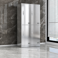 Casier de rangement en acier inoxydable antirouille, armoire métallique robuste à 3 ou 4 portes pour personnel, idéal pour usine et école
