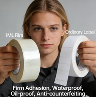 Conteneur en plastique Daron IML pour chocolat, bonbons, yaourt, emballage alimentaire, seau, bac, avec couvercle, contenants d'emballage en plastique