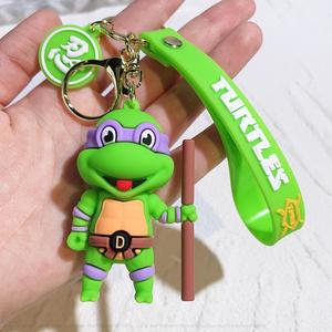 16 thiếu niên đột biến <span class=keywords><strong>Ninja</strong></span> Rùa Keychain rùa PVC túi Mặt Dây chuyền móc chìa khóa búp bê treo máy búp bê Quà Tặng - Product Image 6