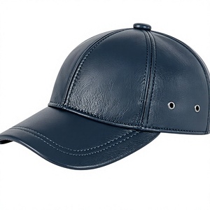 Gorra de Béisbol de Cuero Genuino Ajustable para Hombre - Product Image 1