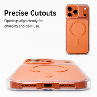 Coque de téléphone transparente magnétique C0521 pour iPhone 16 15 14 13 12 11 18 Pro Max 17 Air