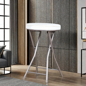 Tiết kiệm Thiết kế nhỏ gọn và di động có thể gập lại vòng Phân ghế với đệm mềm ghế Stackable không gian - Product Image 3