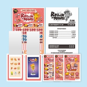 ขายตรงจากโรงงาน ตั๋วลอตเตอรีแบบดึงคุณภาพสูง ดีไซน์ใหม่ รับผลิตตามสั่ง เกมดึงรางวัล ตั๋วลอตเตอรีแบบดึง - Product Image 4