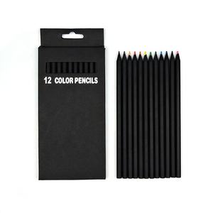 Trousse de crayons en bois de haute qualité, nouveau, ensemble de 12 couleurs, pour écriture, peinture, <span class=keywords><strong>dessin</strong></span> artistique et coloré - Product Image 1