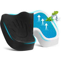 Coussin de siège de voiture ergonomique en mousse à mémoire de forme pour chaise de bureau Coccyx gel de refroidissement orthopédique housse antidérapante oreillers lombaires coussins de siège