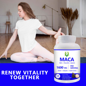 Cápsulas de extracto de raíz de Maca Natural de etiqueta privada 1600mg Suplemento vegano Soporte de energía y resistencia para hombres Cápsulas de Maca - Product Image 5