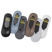 6238 Chaussettes courtes en maille pour hommes, printemps-été, en soie glacée et coton, absorbant la transpiration, respirantes, chaussettes de sport invisibles pour homme