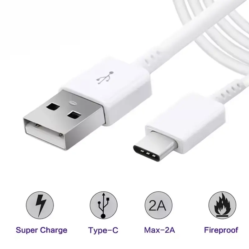 Câble de charge rapide USB Type C de haute qualité d'origine 1.2M pour Samsung Câble de données USB de charge TYPE C pour S20 S10 NOTE 10 20