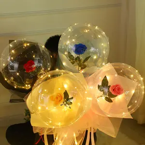 Palloncini BoBo bubbles da 18 pollici di forma rotonda luminosa popolare palloncini BOBO trasparenti