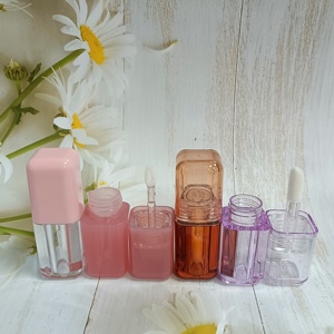 Tubos de brillo labial de ABS/AS/PETG con tapa de rosca, delgados, con brocha grande, botellas vacías para cosméticos líquidos, envases de maquillaje - Product Image 6