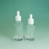 5 ml 10 ml 15 ml 20 ml 30 ml 40 ml 50 ml 60 ml flacon compte-gouttes contenant de sérum transparent bouteille d'essence à paroi épaisse