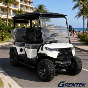 Carrito de Golf Todoterreno para 4 Pasajeros, Vehículo Eléctrico de Litio para Golf con Suspensión Independiente y Neumáticos de 12-14 Pulgadas - Product Image 1