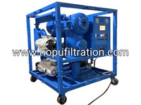 Machine de purification d'huile de transformateur professionnelle HOPU, équipement de filtration sous vide entièrement automatique