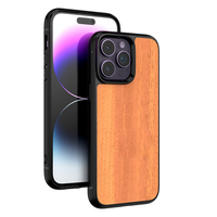 Coque arrière de téléphone en bois de bambou de haute qualité, accessoires de coque en bois de téléphone portable personnalisé pour Iphone 14 Pro Max