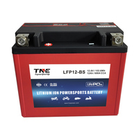 Baterías de Motocicleta de Alto Rendimiento LiFePO4 LFP12-BS 12V 6Ah, Batería Libre de Mantenimiento para Moto Acuática, Moto de Nieve y Motocicleta