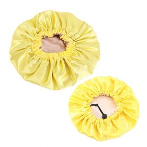 Lot de 2 Bonnets Maman et Moi en Soie pour Enfants et Femmes, en Satin pour Dormir avec Bande Élastique Ajustable, Cadeaux - Product Image 2