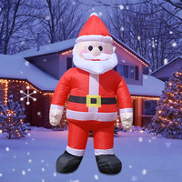 Père Noël gonflable de Noël de 6 pieds avec éclairage LED pour la décoration extérieure de la cour et des fêtes